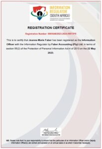 PAIA Certificate